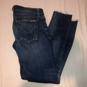 Distressed Hudson Capris